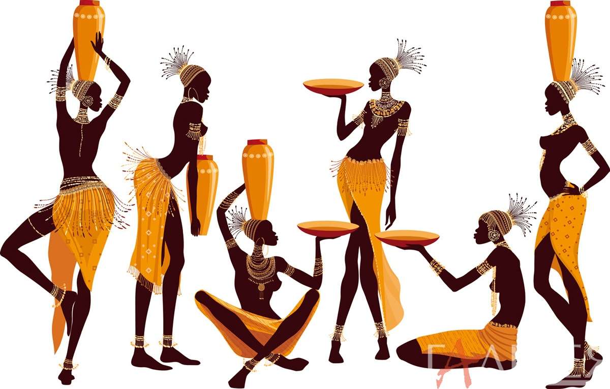 Этника и орнаменты, Африка, африканские девушки